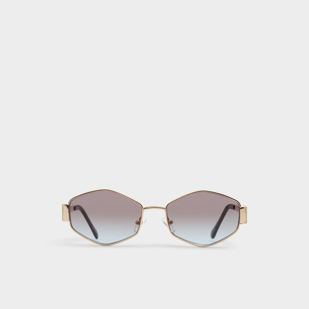 Aldo Rilibaen Gold Women's Round - Sunglasses Women|Accessories