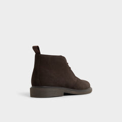 Aldo Jefrey Dark Brown Leather Suede Men's Chukka boots - Chukka boot Men