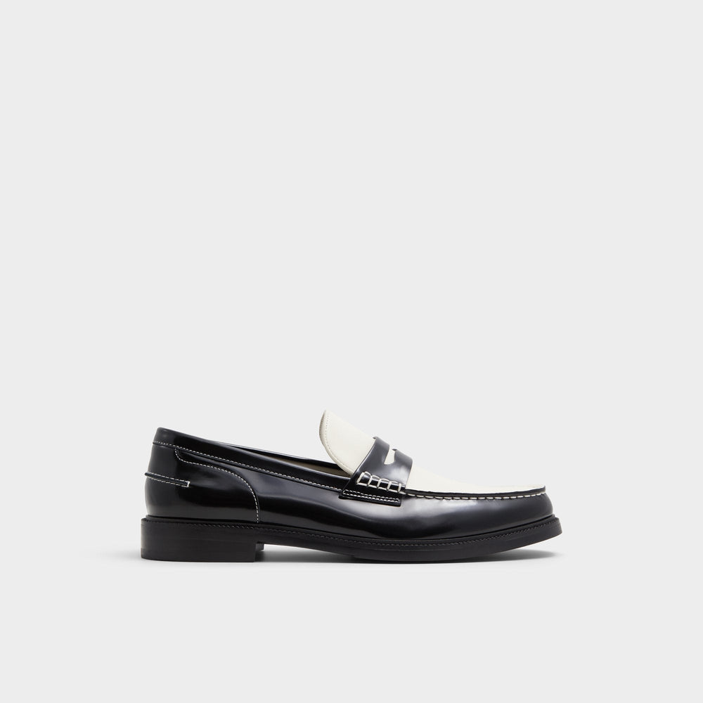 Aldo Kieran Black/White Men's Dress Shoes - Loafer Men