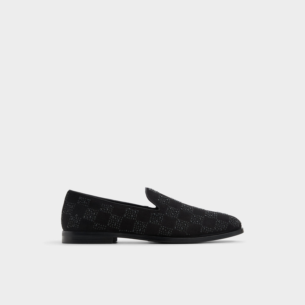 Aldo Casino Other Black Synthetic Textured Men's Dress Shoes - Loafer Men