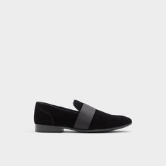Aldo Asaria Open Black Leather Suede Men's Loafers & Slip-Ons - Loafer Men