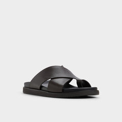 Aldo Darley Dark Brown Men's Sandals & Slides - Strappy flat sandal Men