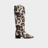 Aldo Kaydia in Open Brown 14179225 - Western knee-high boot, Block heel Bags