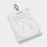 Aldo Besties Gold/Clear Multi Women's Necklaces - Gift set Accessories