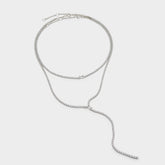 Aldo Alata Silver/Clear Multi Women's Cubic Zirconia - Necklace Accessories