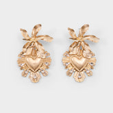Aldo Scarllett in Gold Clear Multi - Chandelier earrings Accessories