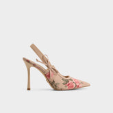 Aldo Hennie in Beige Combo 14190601 - Sling back high heel, Stiletto heel New