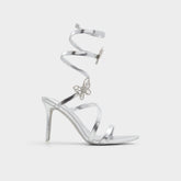 Aldo Ocia in Silver - Stiletto strappy sandal Women