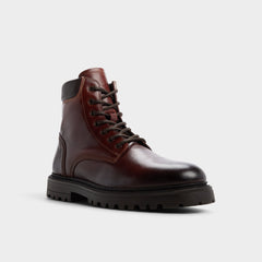 Aldo Draco in Medium Brown - Combat boot, Lug sole Men
