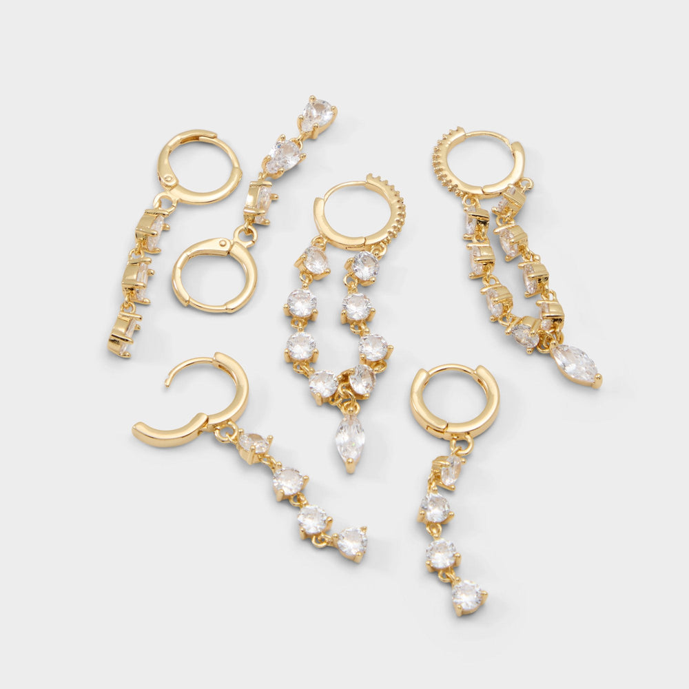 Aldo Colettee in Gold Clear Multi - Earring set Women|Accessories|New
