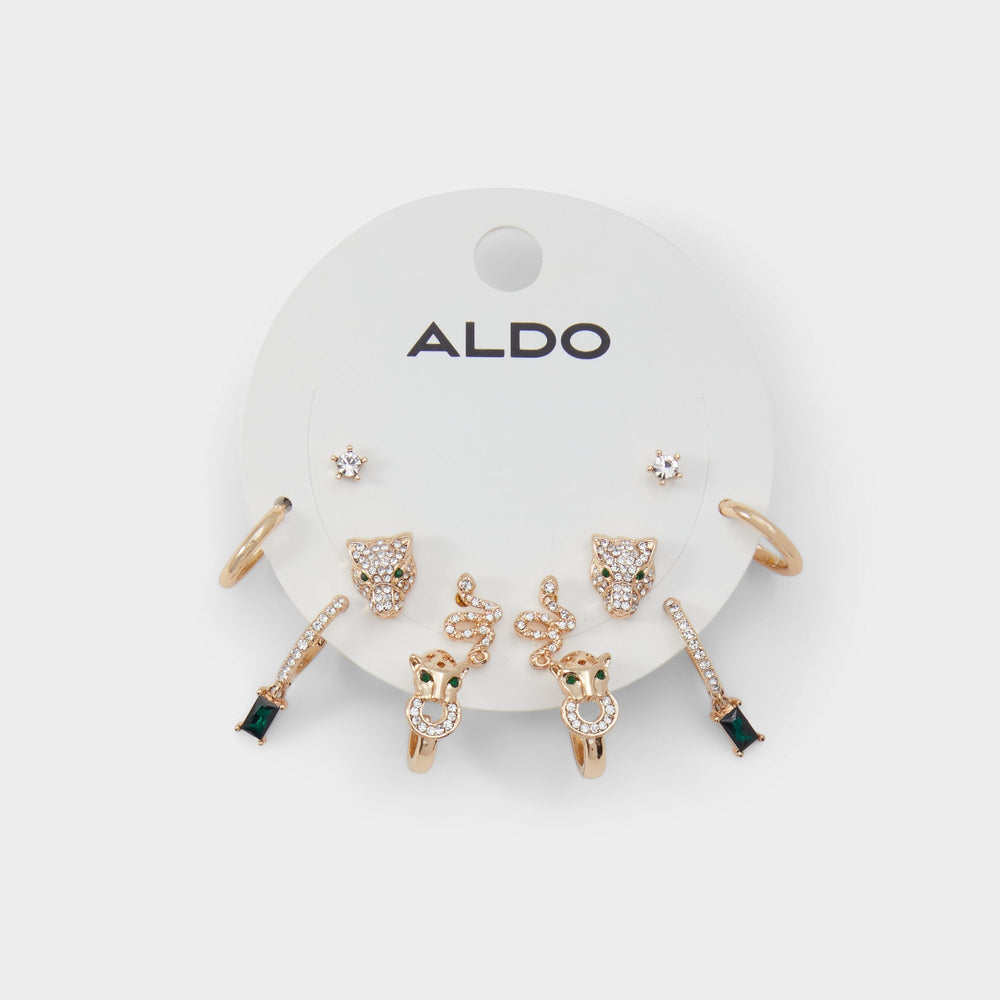 Aldo Junglechic Gold/Clear Multi Women's Earrings - Earrings Women|Accessories