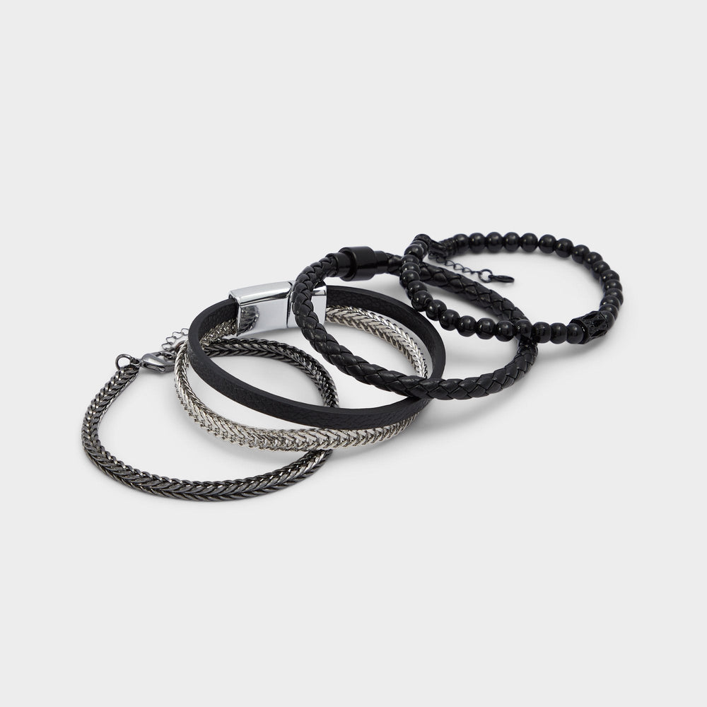 Aldo Danniell Black/Silver Multi Men's Jewelry - Bracelet Men