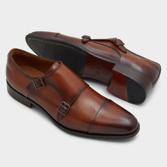Aldo Axwell Cognac Men's Dress Shoes - Monkstrap loafer New|Men