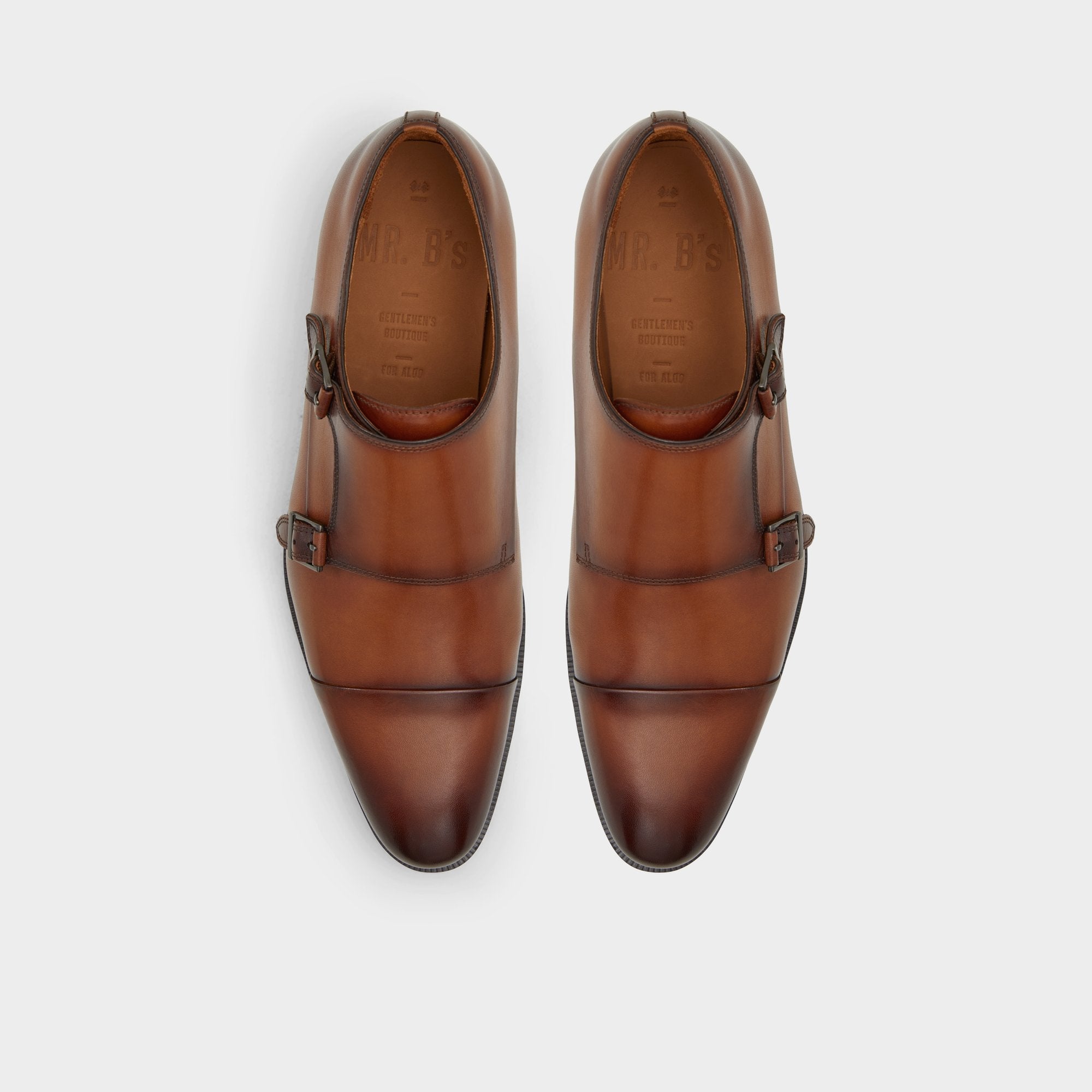 Aldo Axwell Cognac Men's Dress Shoes - Monkstrap loafer New|Men
