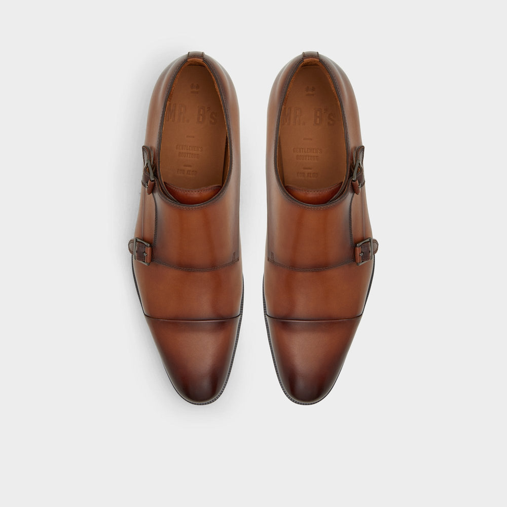 Aldo Axwell Cognac Men's Dress Shoes - Monkstrap loafer New|Men