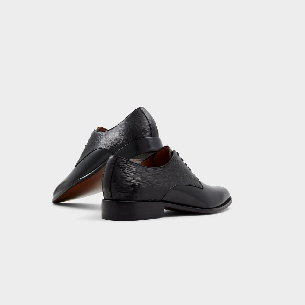 Aldo Halbart Black Leather Embossed Men's Oxfords & Lace-ups - Oxford shoe New|Men