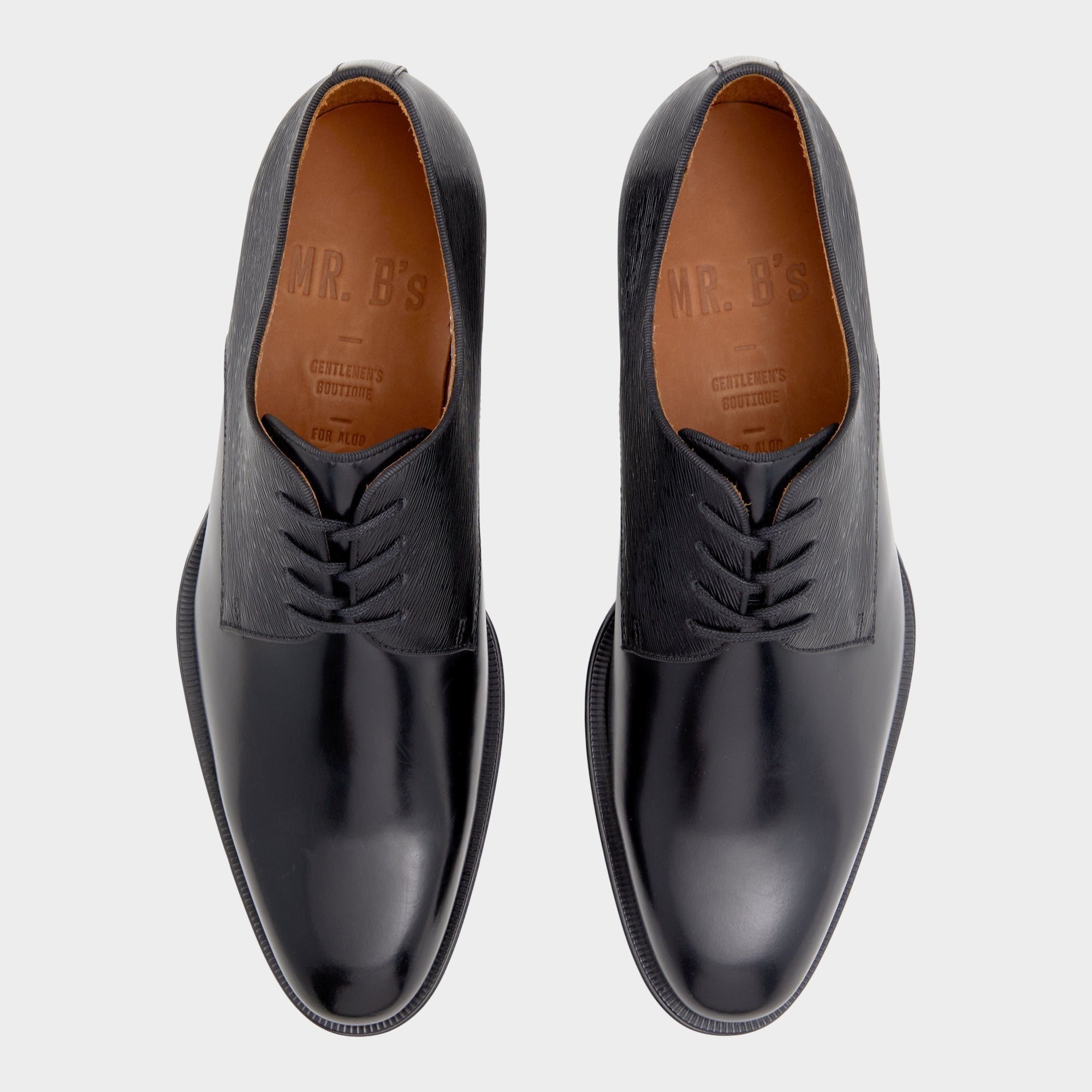 Aldo Halbart Black Leather Embossed Men's Oxfords & Lace-ups - Oxford shoe New|Men