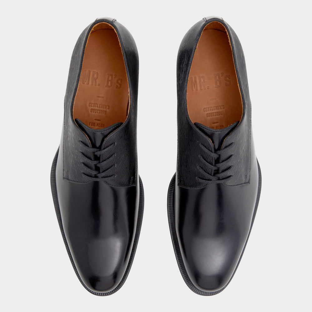 Aldo Halbart Black Leather Embossed Men's Oxfords & Lace-ups - Oxford shoe New|Men