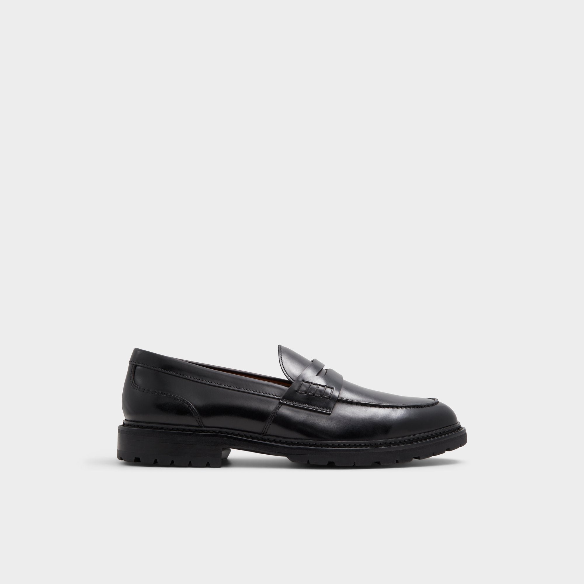 Aldo Aleris Black Men's Dress Shoes - Loafer, Lug sole New|Men