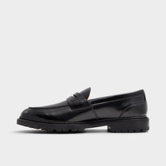 Aldo Aleris Black Men's Dress Shoes - Loafer, Lug sole New|Men