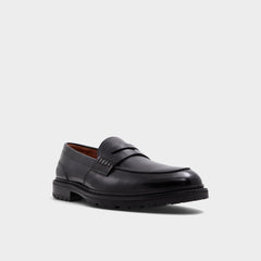 Aldo Aleris Black Men's Dress Shoes - Loafer, Lug sole New|Men