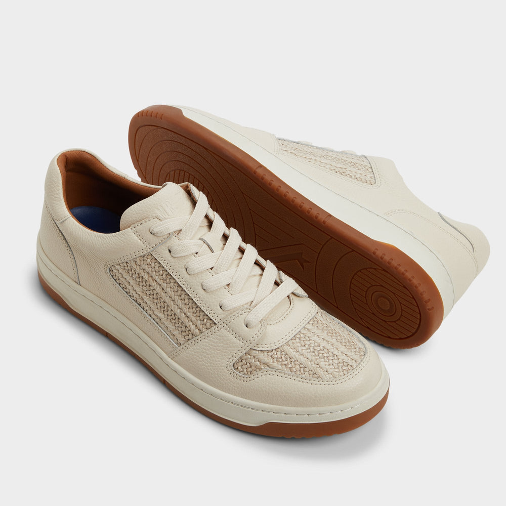 Aldo Ludlow White Leather Mixed Material Men's Low top - Low top sneaker New|Men