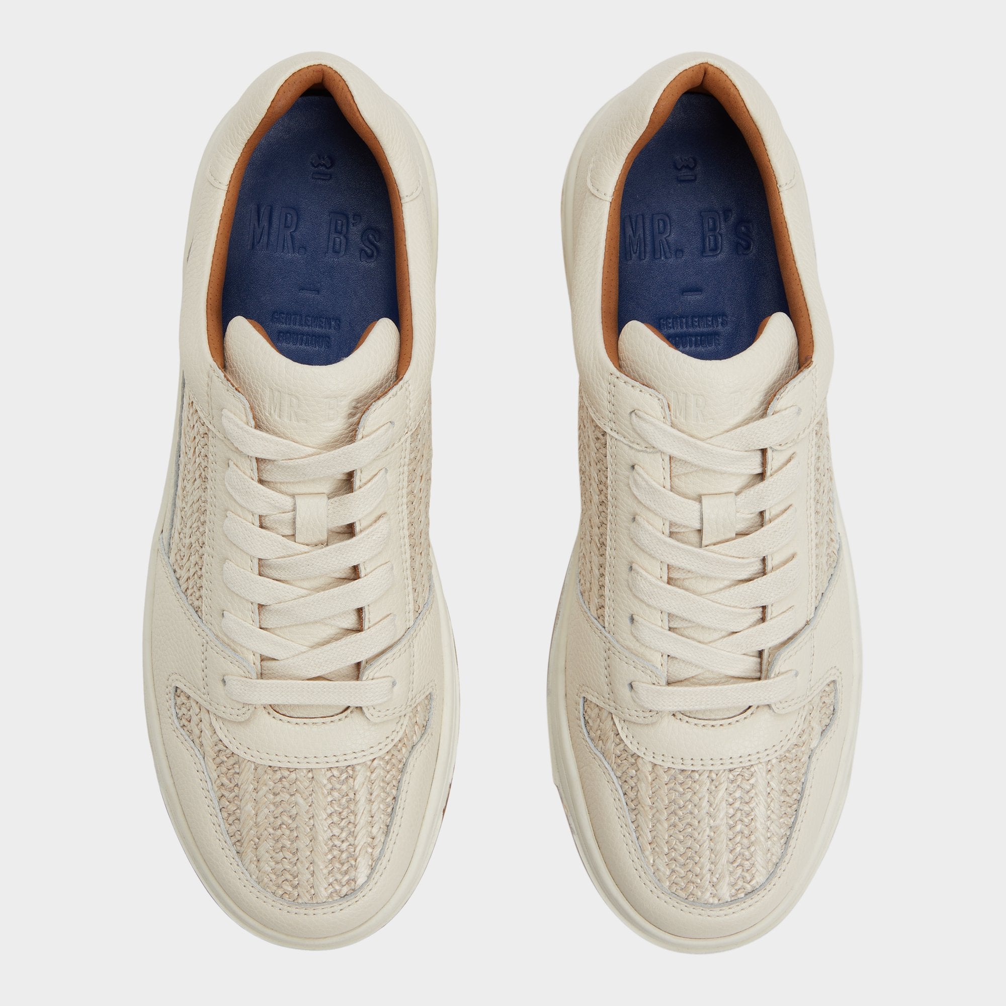 Aldo Ludlow White Leather Mixed Material Men's Low top - Low top sneaker New|Men