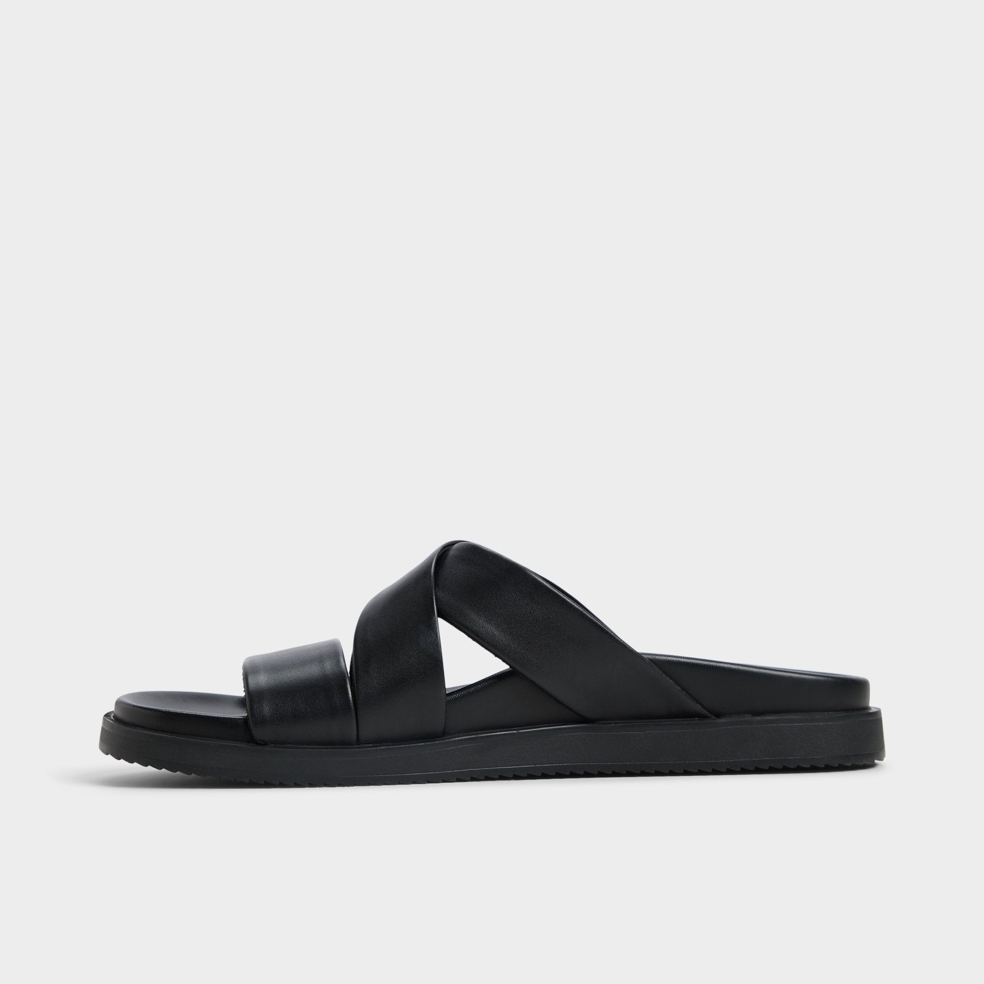 Aldo Kairo Black Men's Sandals & Slides - Slide sandal New|Men