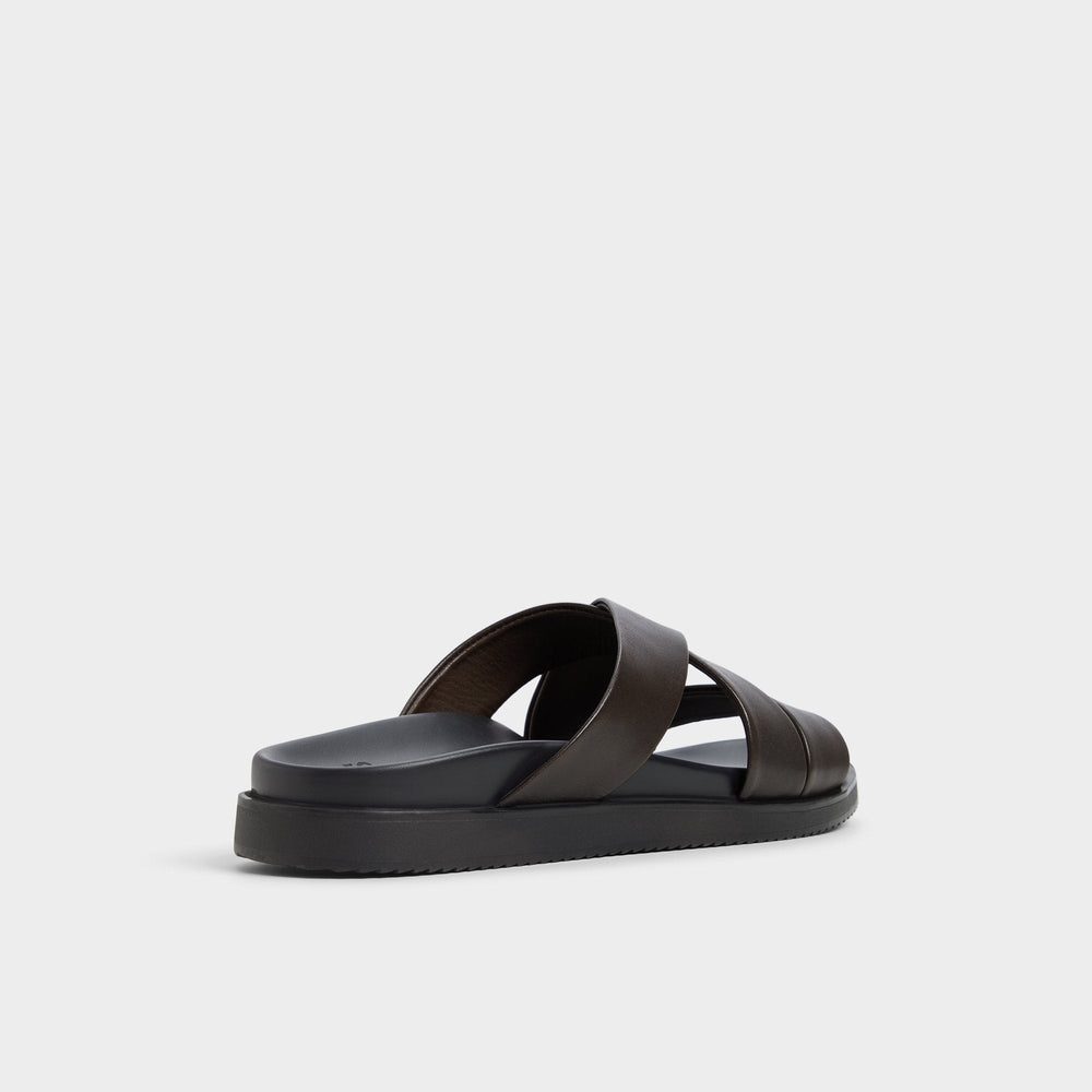 Aldo Kairo Dark Brown Men's Sandals & Slides - Slide sandal New|Men