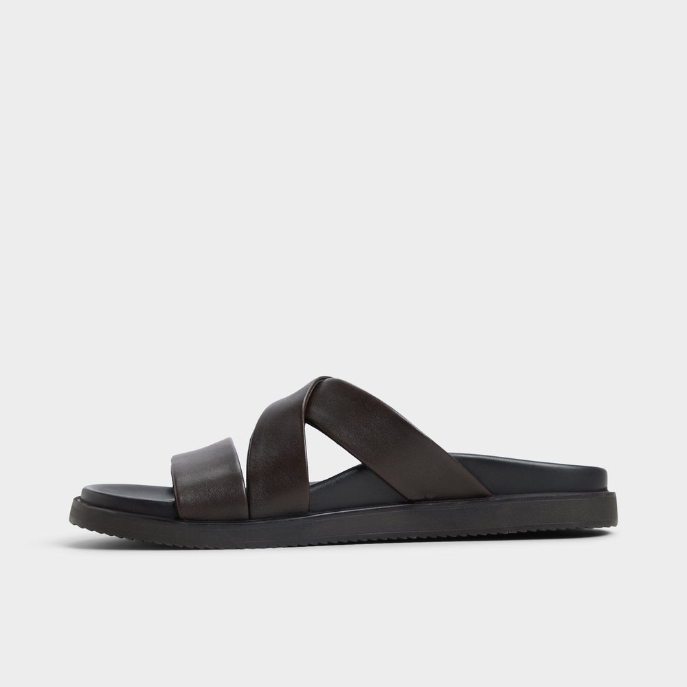 Aldo Kairo Dark Brown Men's Sandals & Slides - Slide sandal New|Men