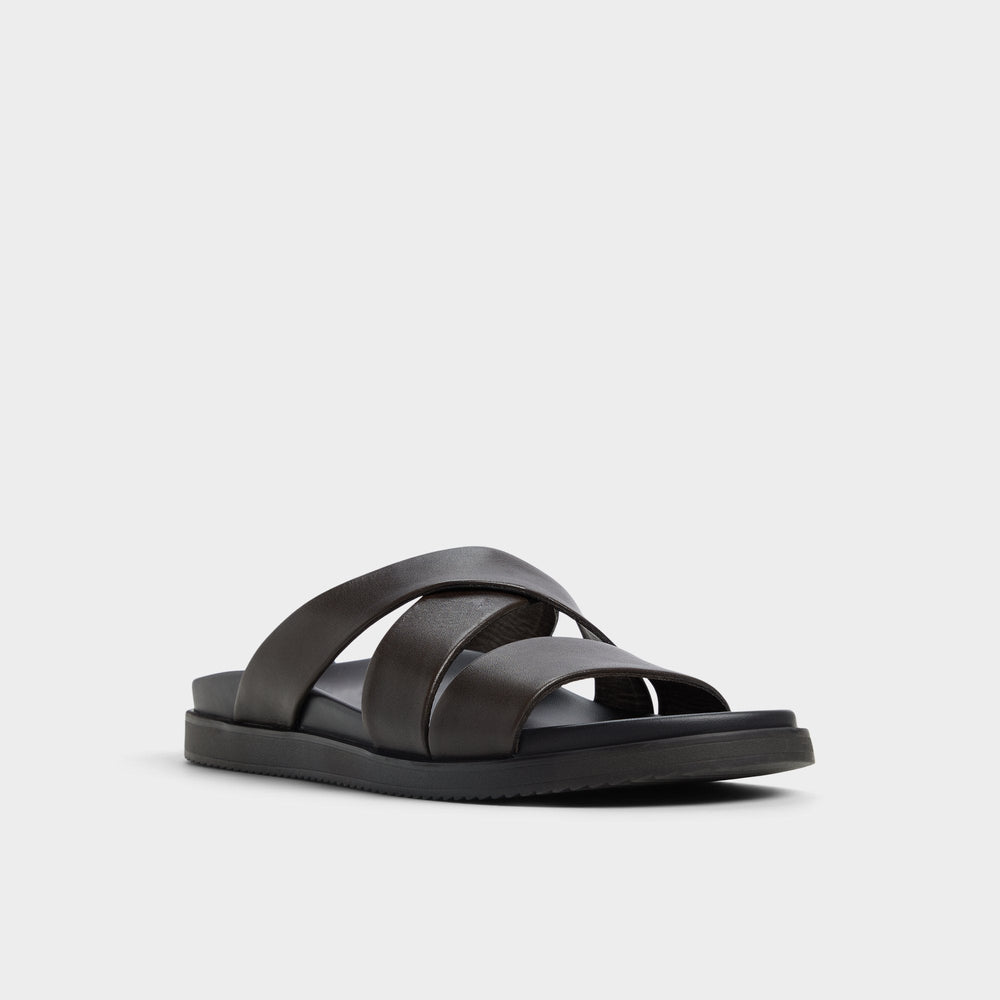 Aldo Kairo Dark Brown Men's Sandals & Slides - Slide sandal New|Men