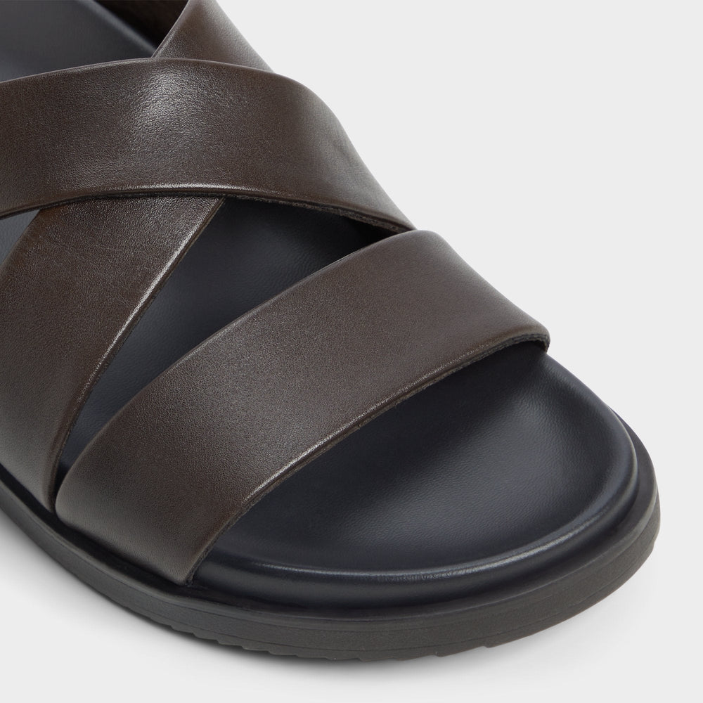 Aldo Kairo Dark Brown Men's Sandals & Slides - Slide sandal New|Men