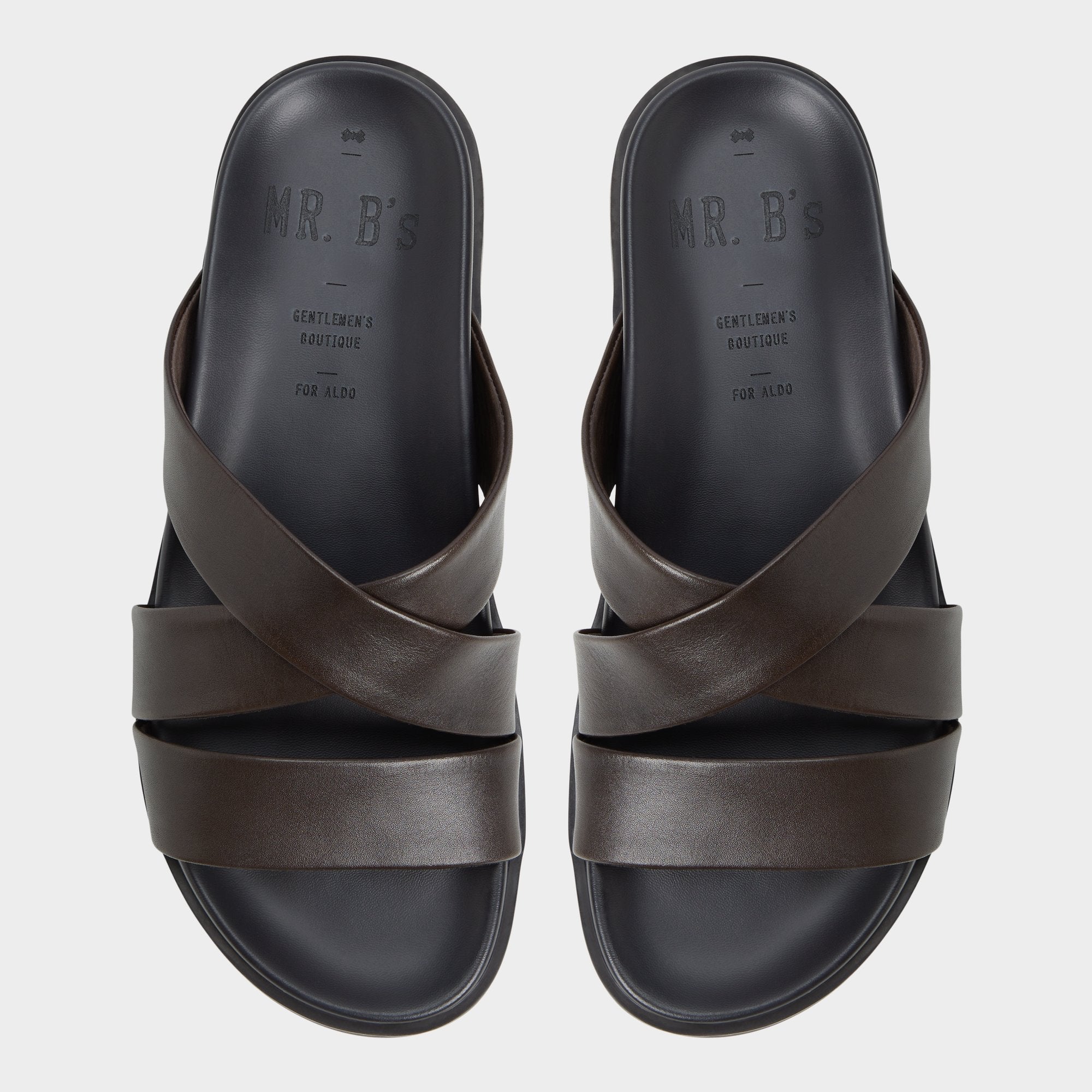 Aldo Kairo Dark Brown Men's Sandals & Slides - Slide sandal New|Men