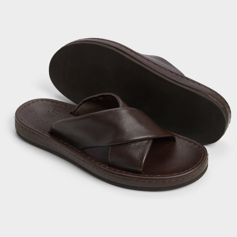 Aldo Steele Dark Brown Men's Sandals & Slides - Slide sandal New|Men