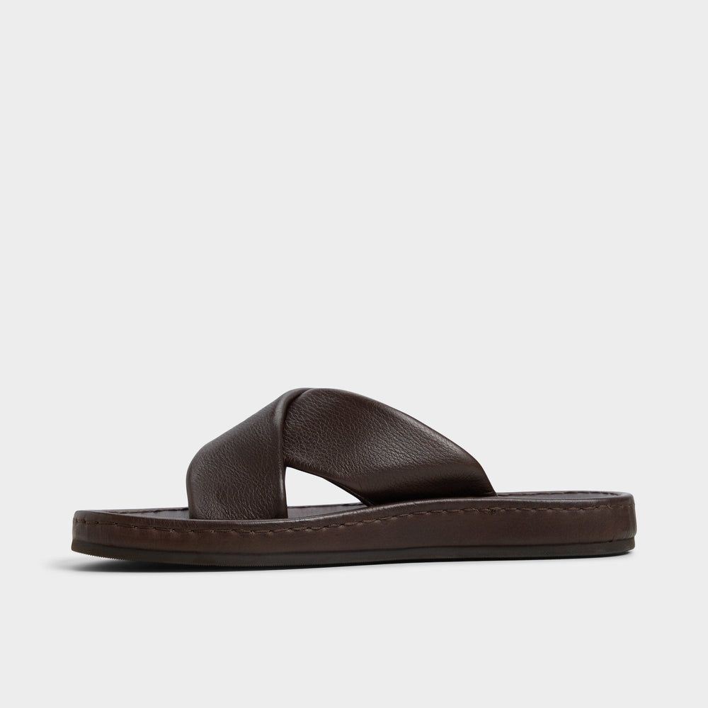 Aldo Steele Dark Brown Men's Sandals & Slides - Slide sandal New|Men