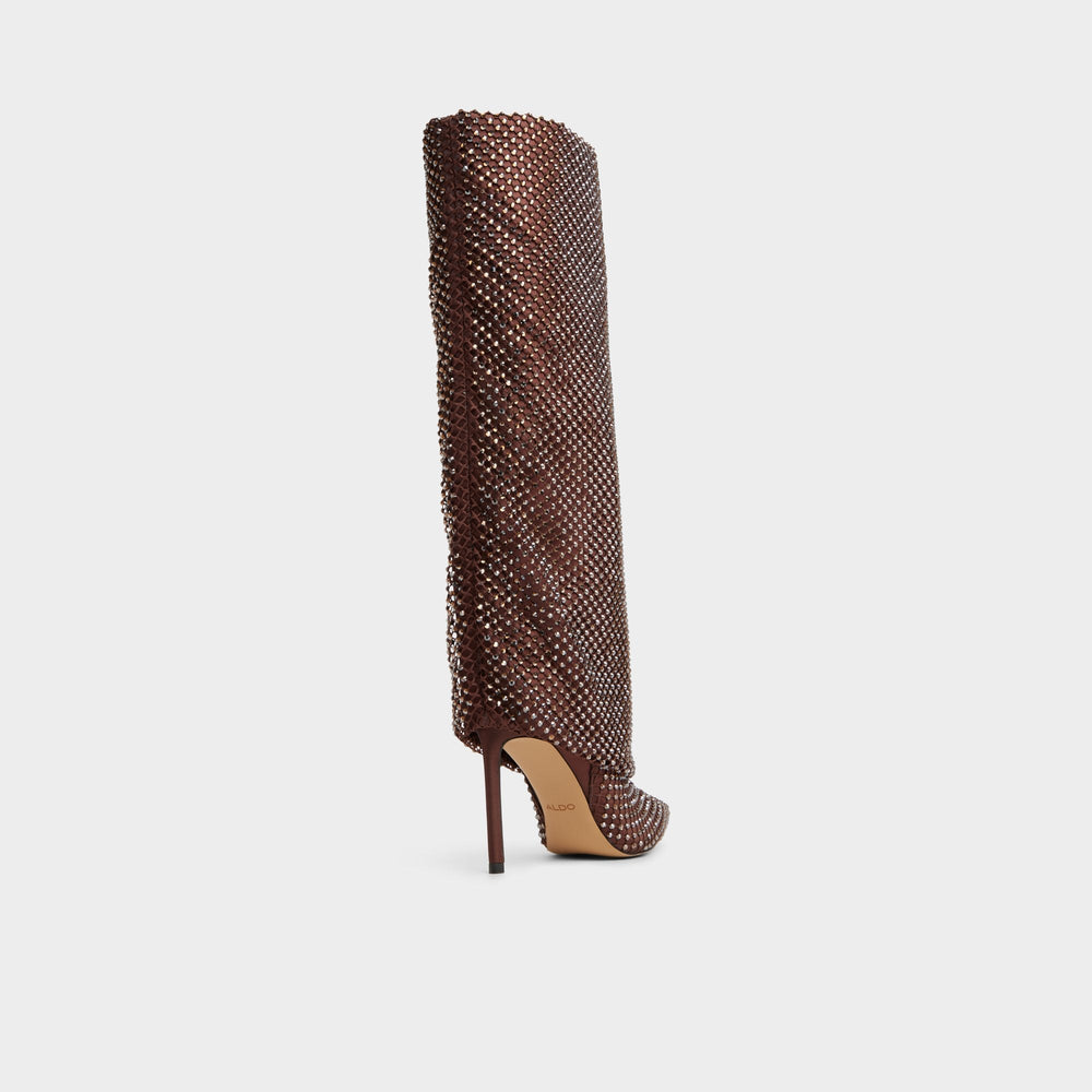 Aldo Livydalia in Dark Brown - Knee-high boot, Stiletto heel Women