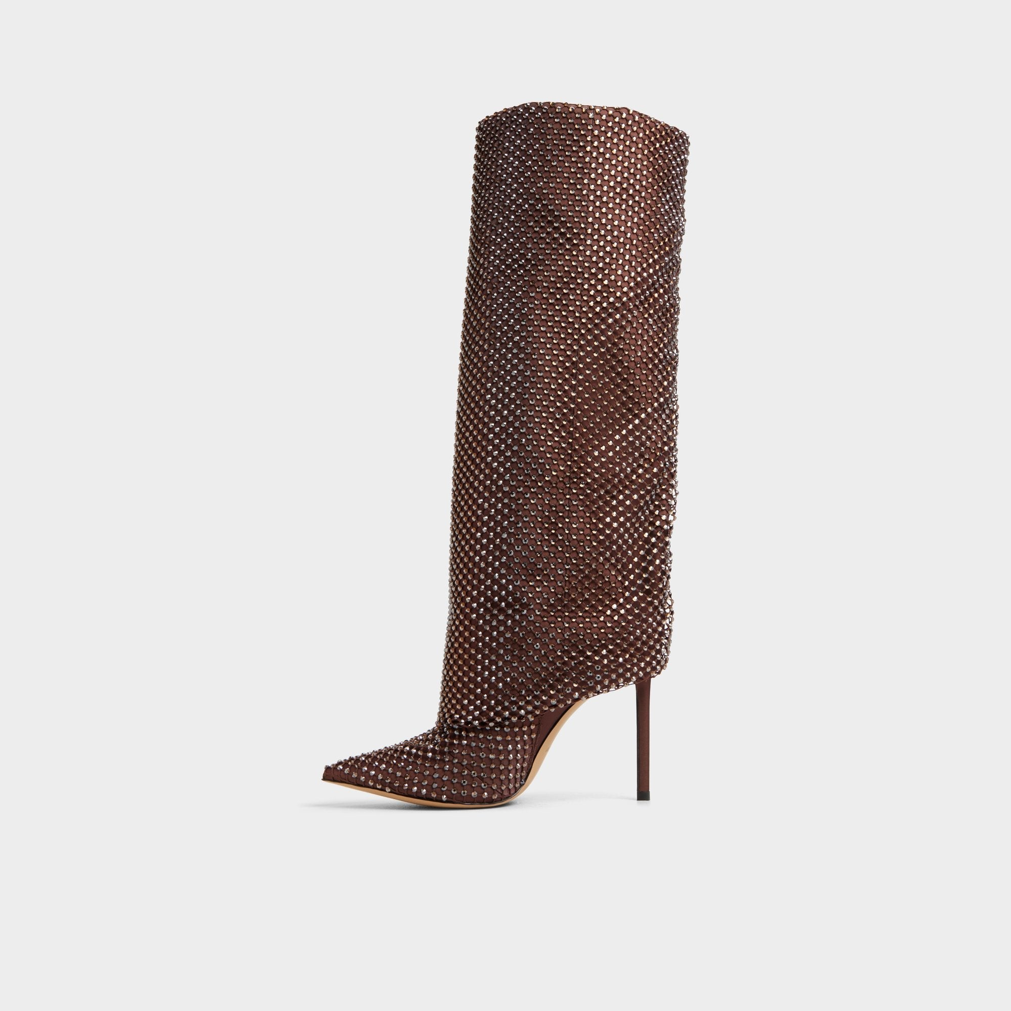 Aldo Livydalia in Dark Brown - Knee-high boot, Stiletto heel Women