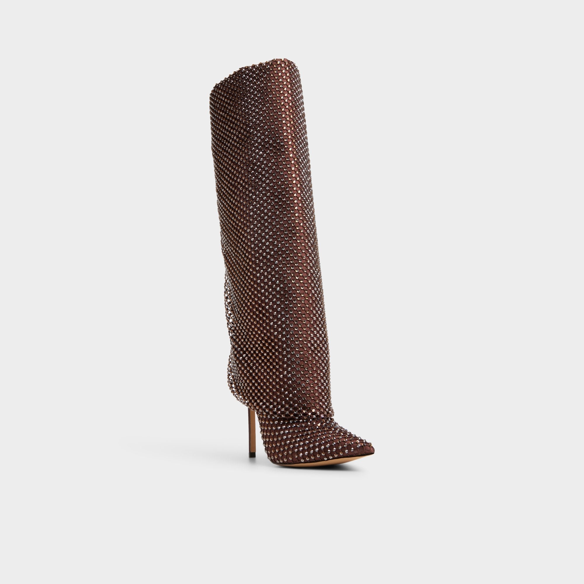 Aldo Livydalia in Dark Brown - Knee-high boot, Stiletto heel Women