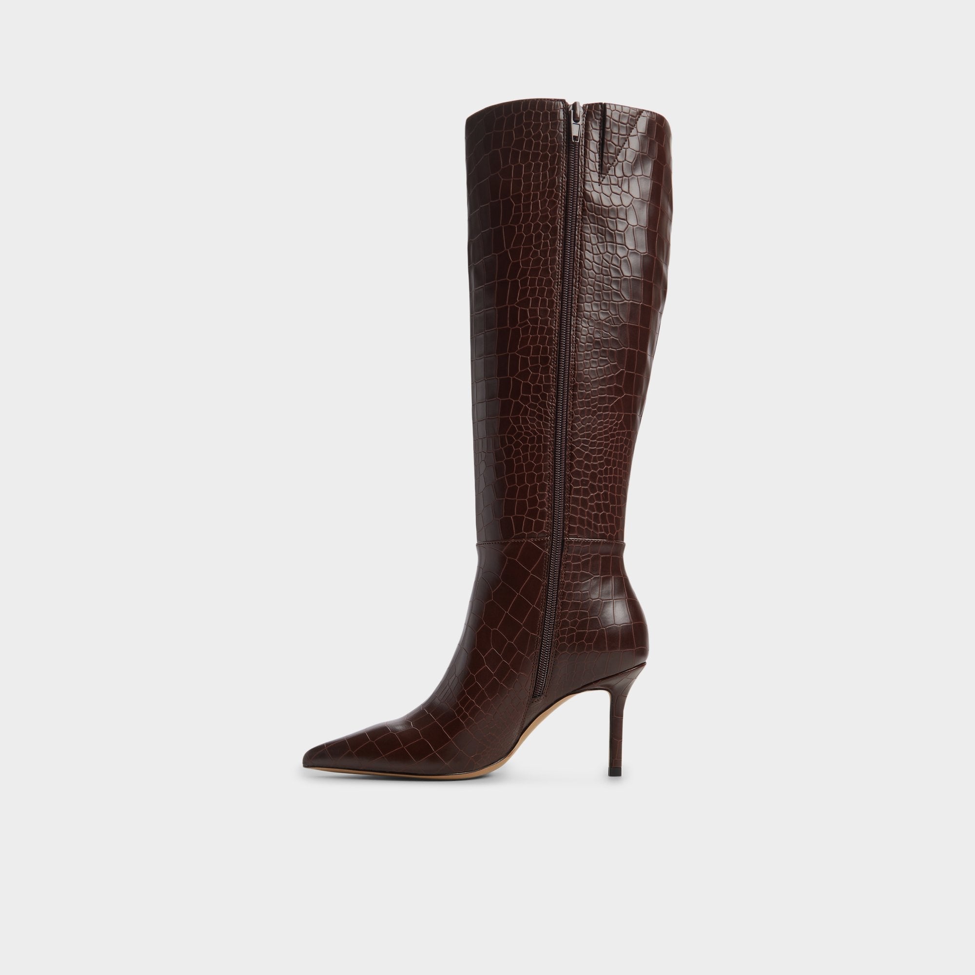 Aldo Saphiria Dark Brown Women's Tall Boots - Knee-high boot, Stiletto heel Women|Bags