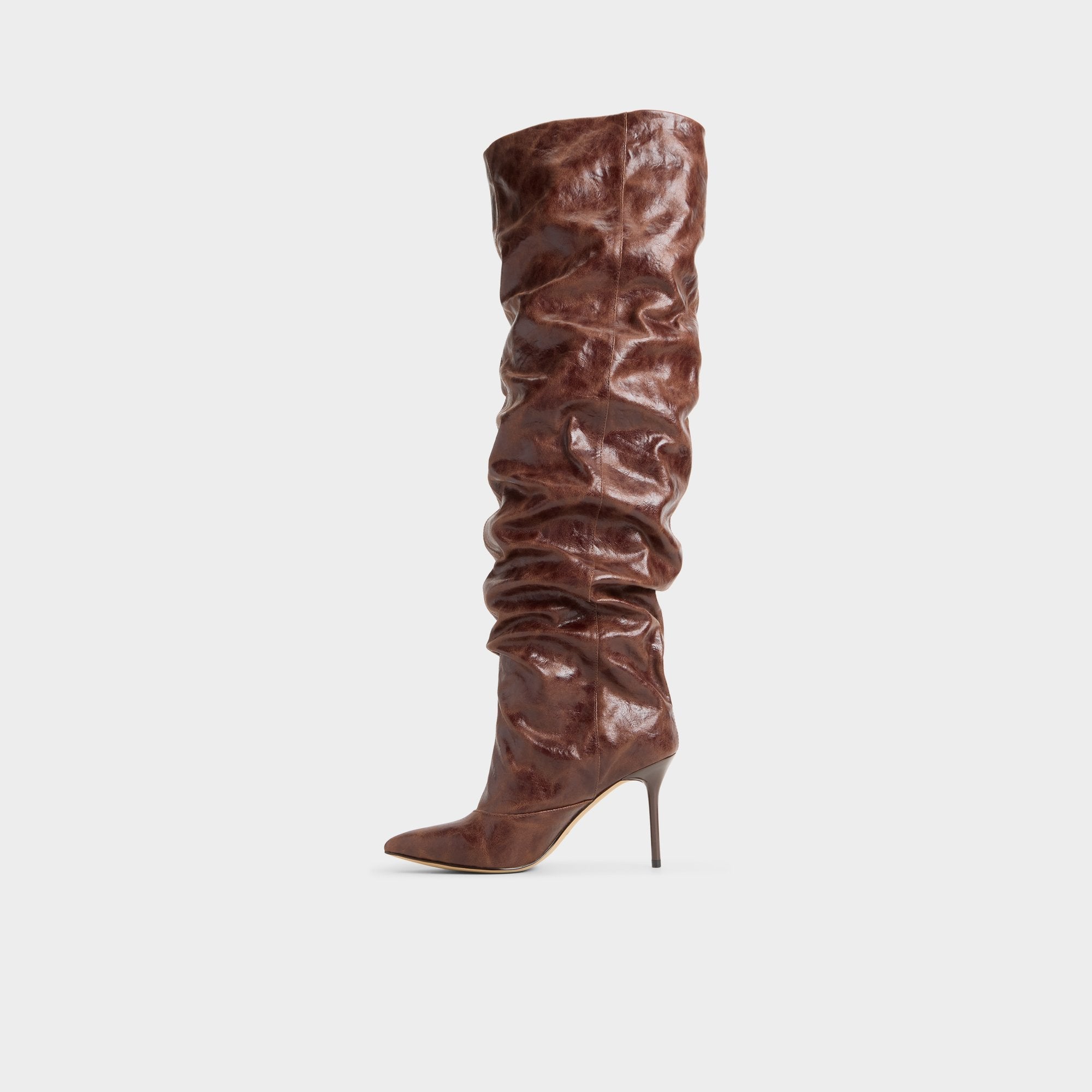 Aldo Daroba in Dark Brown - Over-the-knee boot, Stiletto heel Women