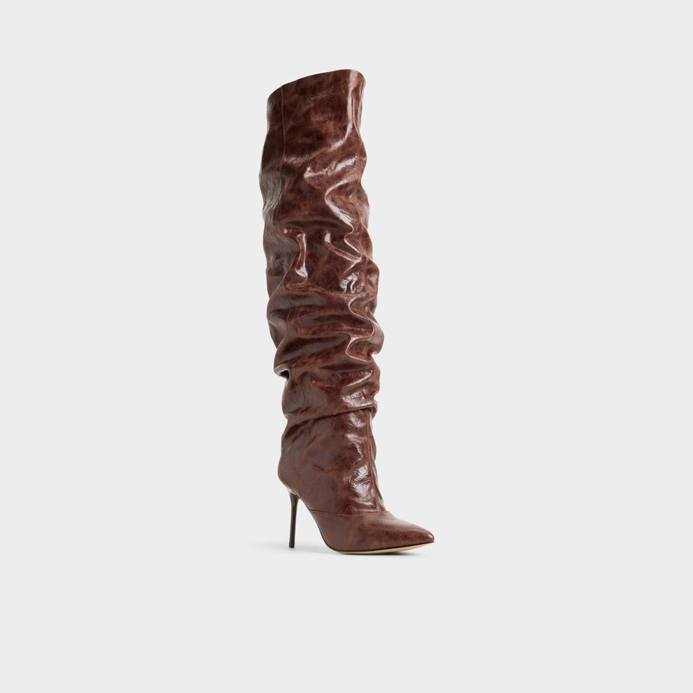 Aldo Daroba in Dark Brown - Over-the-knee boot, Stiletto heel Women