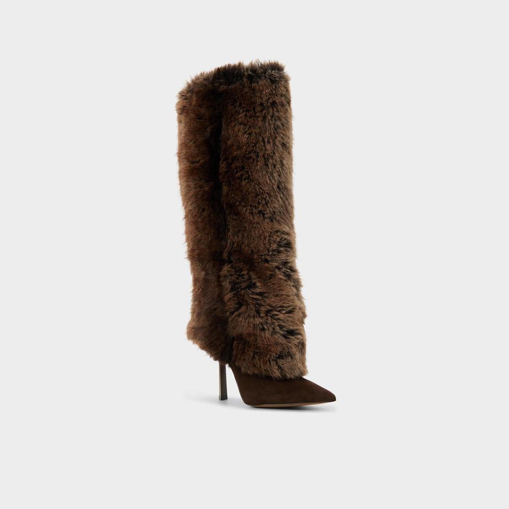 Aldo Lennore in Dark Brown 14163383 - Knee-high boot, Stiletto heel Women
