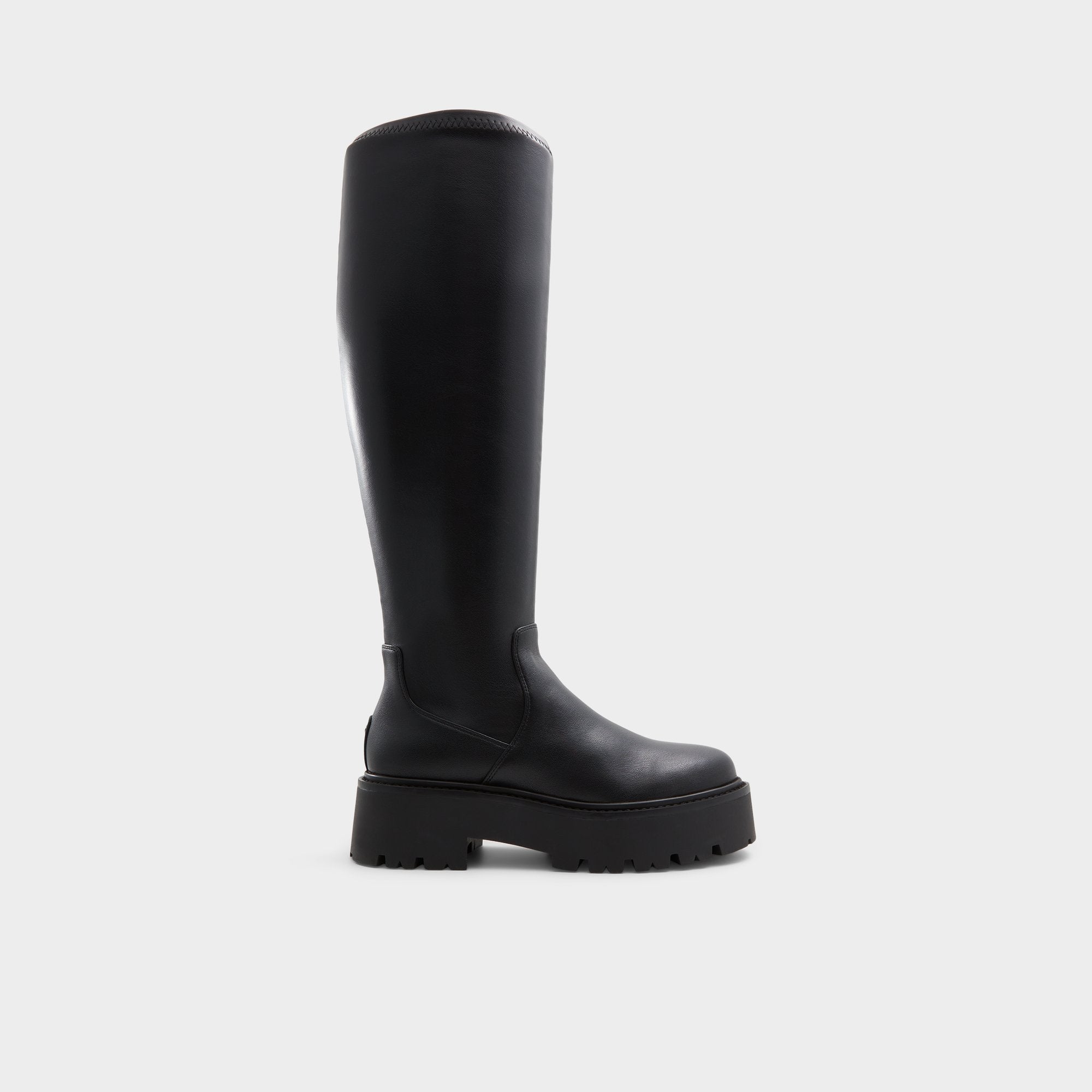 Aldo Carelden Black Women's Tall Boots - Knee-high boot, Lug sole Women