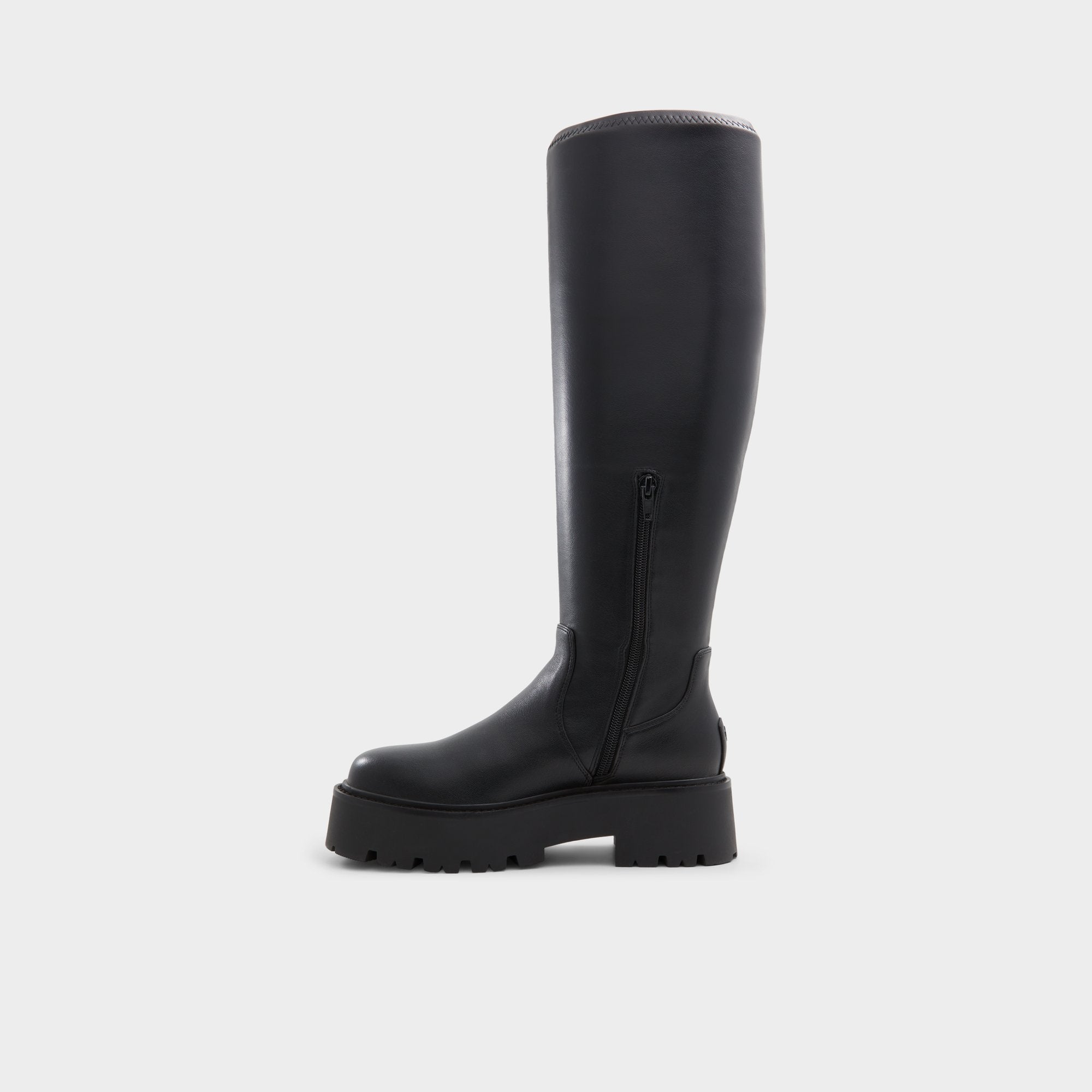 Aldo Carelden Black Women's Tall Boots - Knee-high boot, Lug sole Women
