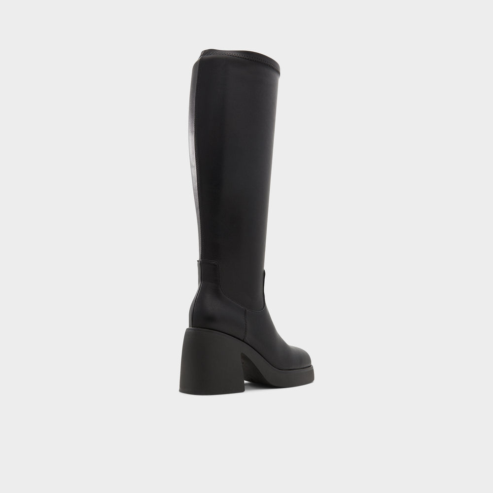 Aldo Auster Black Women's Tall Boots - Knee-high boot, Platform Women