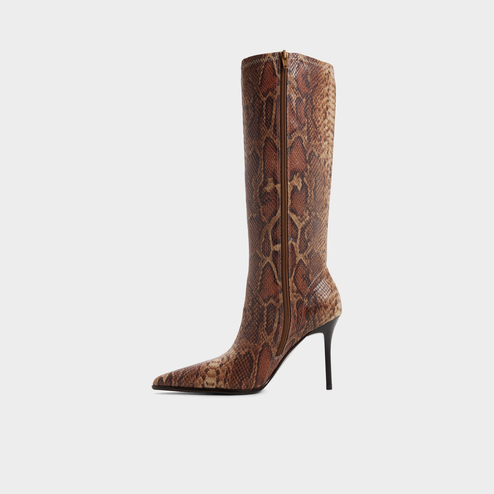 Aldo Re in Emily Brown Multi - Knee-high boot, Stiletto heel Women