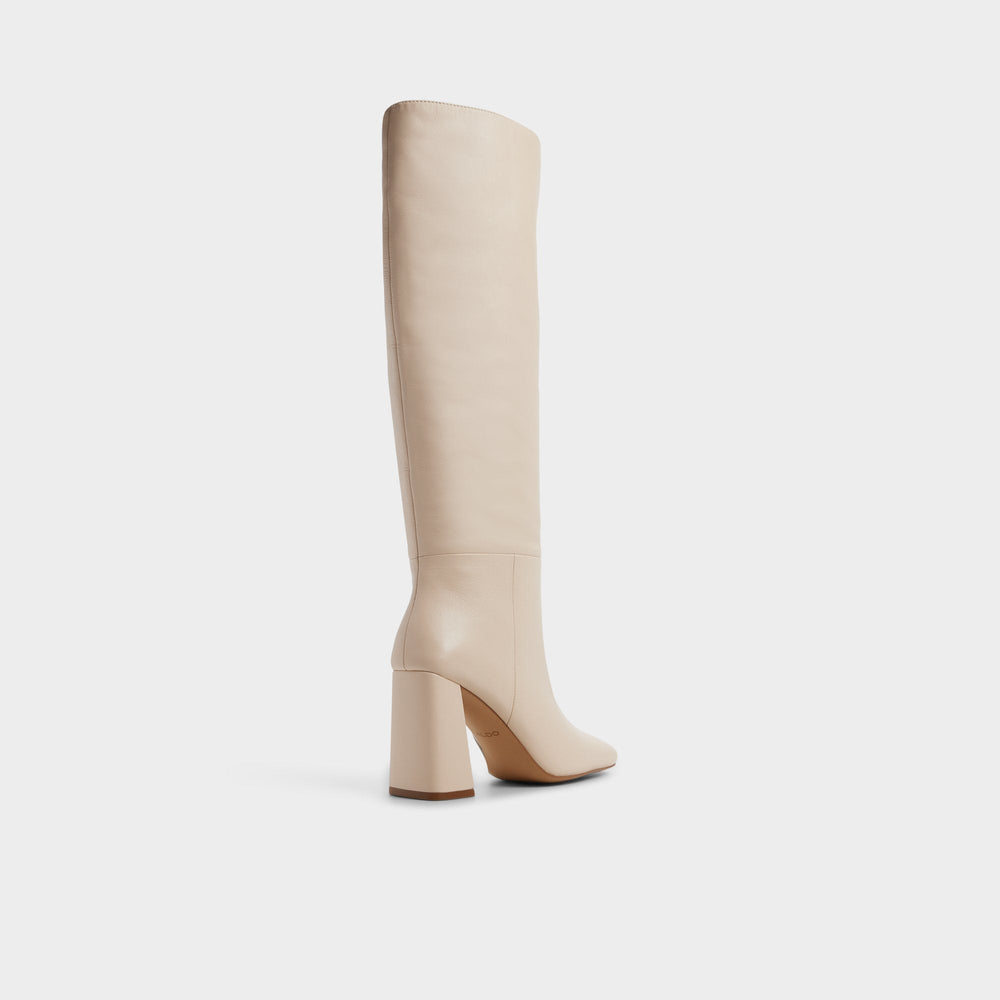Aldo Helana in Cream - Knee-high boot, Block heel Women
