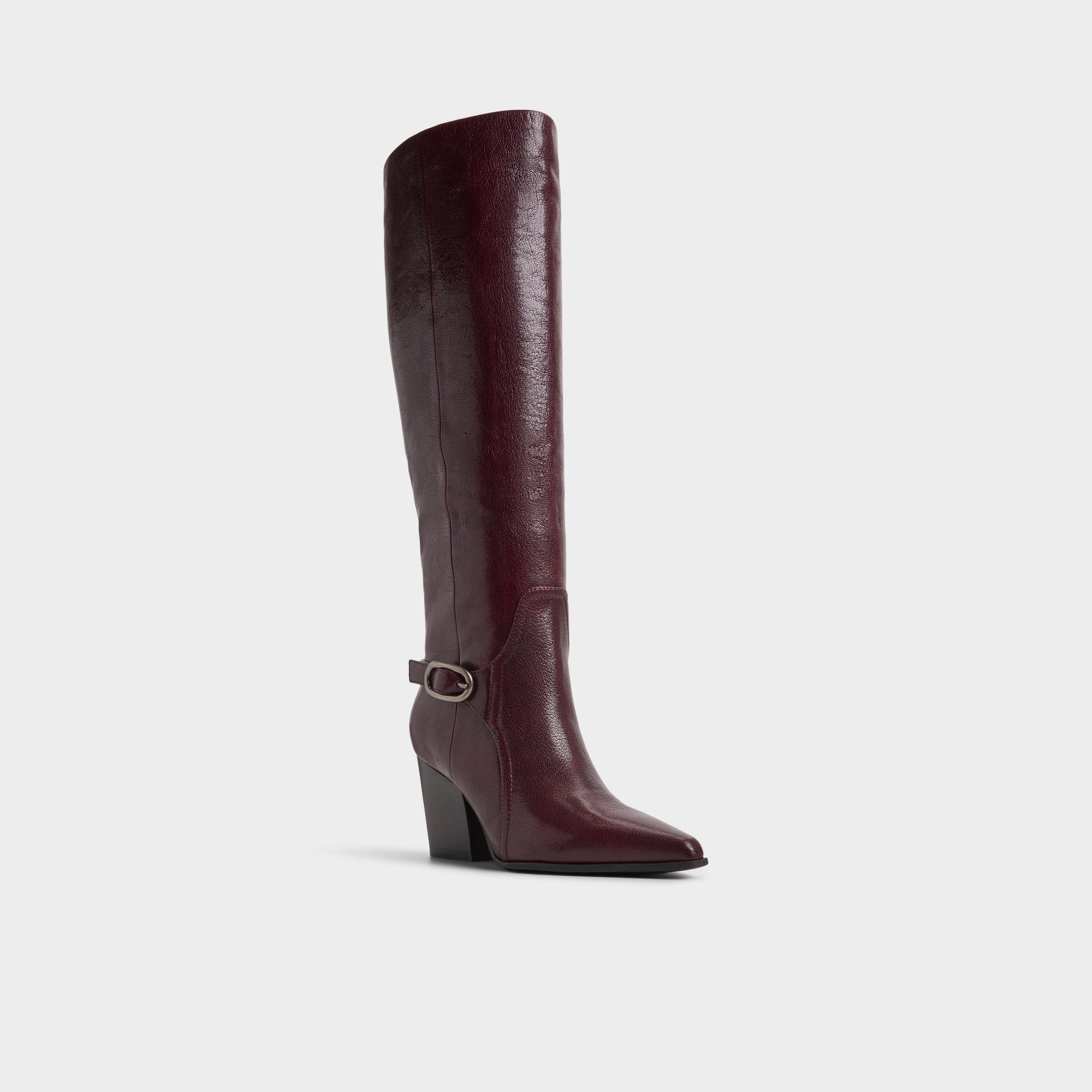 Aldo Saddle in Bordo - Knee-high boot, Block heel Women