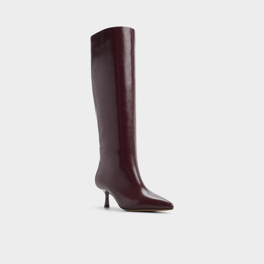 Aldo Selora in Burgundy - Knee-high boot, Stiletto heel Women|Bags