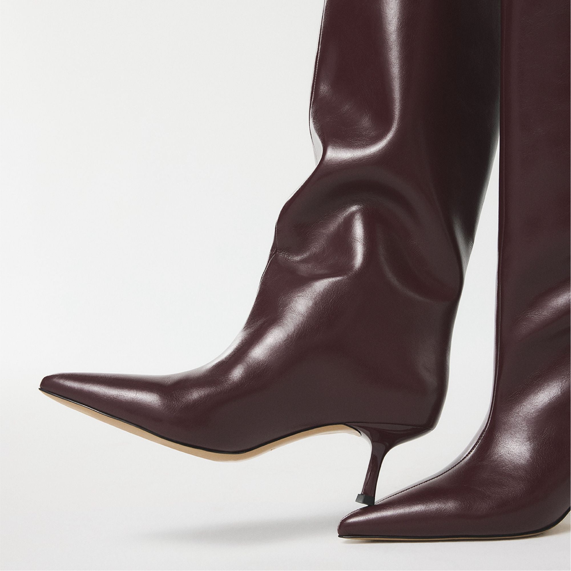 Aldo Selora in Burgundy - Knee-high boot, Stiletto heel Women|Bags